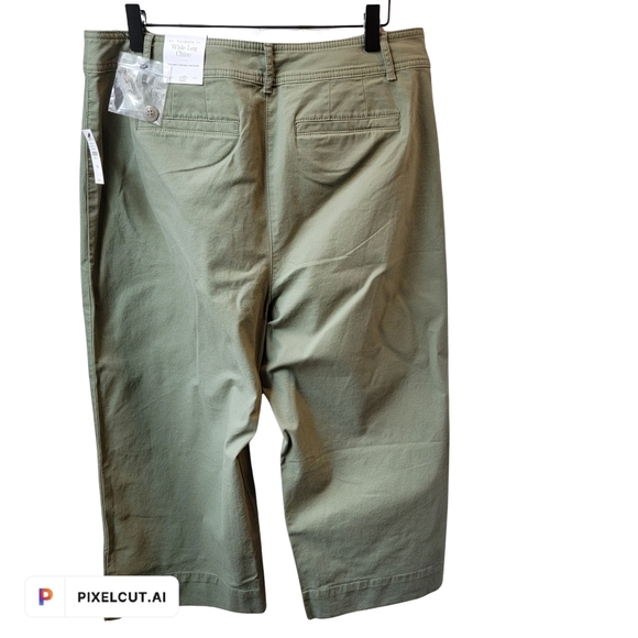 NWT Talbots Wide Leg Chinos - Picture 4 of 6